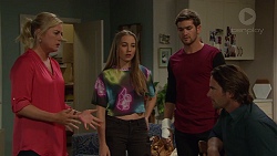 Lauren Turner, Piper Willis, Ned Willis, Brad Willis in Neighbours Episode 7387