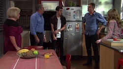 Sheila Canning, Karl Kennedy, Ben Kirk, Gary Canning, Xanthe Canning in Neighbours Episode 