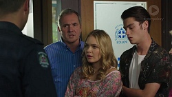 Mark Brennan, Karl Kennedy, Xanthe Canning, Ben Kirk in Neighbours Episode 7393