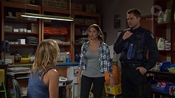 Steph Scully, Amy Williams, Mark Brennan in Neighbours Episode 7394