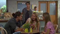 Tyler Brennan, Ben Kirk, Xanthe Canning, Piper Willis in Neighbours Episode 