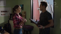 Amy Williams, Aaron Brennan in Neighbours Episode 7398