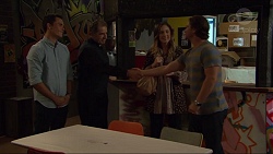 Jack Callahan, Father Vincent Guidotti, Sonya Rebecchi, Brad Willis in Neighbours Episode 7404