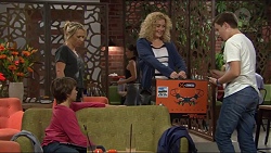 Steph Scully, Jimmy Williams, Belinda Bell, Charlie Hoyland in Neighbours Episode 