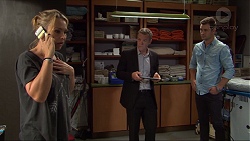 Steph Scully, Paul Robinson, Mark Brennan in Neighbours Episode 7407