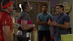 Toadie Rebecchi, Karl Kennedy, Tom Quill, Aaron Brennan in Neighbours Episode 7409