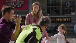 Aaron Brennan, Karl Kennedy, Sonya Rebecchi, Nell Rebecchi in Neighbours Episode 