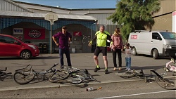 Aaron Brennan, Karl Kennedy, Sonya Rebecchi, Nell Rebecchi in Neighbours Episode 7413