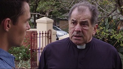 Jack Callahan, Father Vincent Guidotti in Neighbours Episode 7414