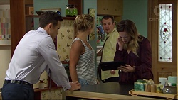 Aaron Brennan, Steph Scully, Toadie Rebecchi, Sonya Rebecchi in Neighbours Episode 