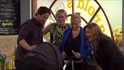 Brad Willis, Lauren Turner, Annie Robinson-Pappas, Lucy Robinson, Terese Willis in Neighbours Episode 