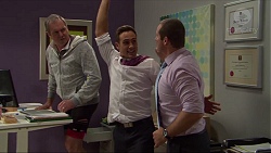 Karl Kennedy, Aaron Brennan, Toadie Rebecchi in Neighbours Episode 