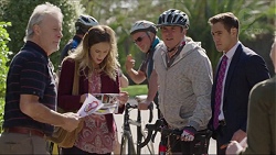 Clive West, Sonya Rebecchi, Karl Kennedy, Aaron Brennan in Neighbours Episode 