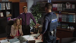 Sonya Rebecchi, Aaron Brennan, Mark Brennan in Neighbours Episode 