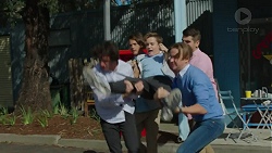 Bully no. 1, Bully no. 2, Charlie Hoyland, Archie Quill in Neighbours Episode 7421