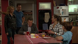 Steph Scully, Mark Brennan, Paul Robinson, Amy Williams, Jimmy Williams in Neighbours Episode 