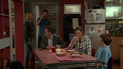 Steph Scully, Mark Brennan, Paul Robinson, Amy Williams, Jimmy Williams in Neighbours Episode 7422