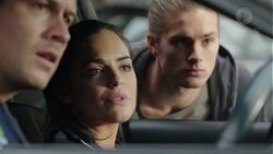 Mark Brennan, Paige Novak, Tyler Brennan in Neighbours Episode 