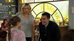 Poppy Jarvis, Steph Scully, Jack Callahan in Neighbours Episode 