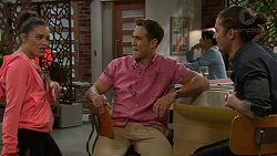 Paige Novak, Aaron Brennan, Tyler Brennan in Neighbours Episode 