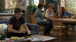 Ned Willis, Brad Willis, Susan Kennedy, Elly Conway in Neighbours Episode 
