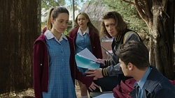 Alison Gore, Xanthe Canning, Cooper Knights, Ben Kirk in Neighbours Episode 7436