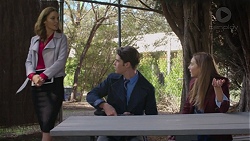 Elly Conway, Ben Kirk, Piper Willis in Neighbours Episode 