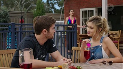 Ned Willis, Paige Novak, Madison Robinson in Neighbours Episode 