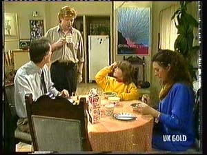 Graham Gibbons, Clive Gibbons, Vicki Gibbons, Kate Gibbons in Neighbours Episode 