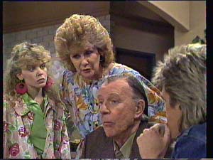 Charlene Mitchell, Madge Mitchell, Dan Ramsay, Shane Ramsay in Neighbours Episode 