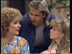 Madge Mitchell, Shane Ramsay, Charlene Mitchell in Neighbours Episode 