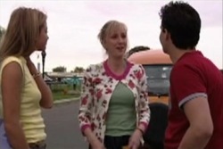 Felicity Scully, Maggie Hancock, Matt Hancock in Neighbours Episode 