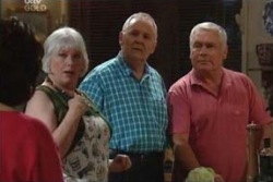 Lyn Scully, Rosie Hoyland, Harold Bishop, Lou Carpenter in Neighbours Episode 