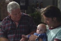 Lou Carpenter, Ben Kirk, Drew Kirk in Neighbours Episode 4003