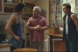 Drew Kirk, Lou Carpenter, Stuart Parker in Neighbours Episode 4005