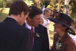 Marc Lambert, Joe Scully, Lyn Scully, Steph Scully in Neighbours Episode 