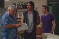 Lou Carpenter, Drew Kirk, Tad Reeves in Neighbours Episode 4009