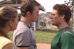 Felicity Scully, Stuart Parker, Marc Lambert in Neighbours Episode 