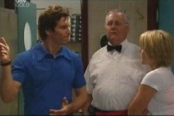 Darcy Tyler, Harold Bishop, Penny Watts in Neighbours Episode 