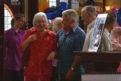 Rosie Hoyland, Lou Carpenter, Harold Bishop in Neighbours Episode 