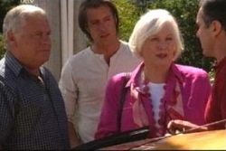 Lou Carpenter, Drew Kirk, Rosie Hoyland, Karl Kennedy in Neighbours Episode 