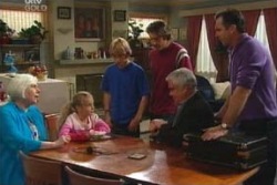 Rosie Hoyland, Summer Hoyland, Boyd Hoyland, Drew Kirk, Lou Carpenter, Karl Kennedy in Neighbours Episode 