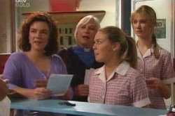 Lyn Scully, Rosie Hoyland, Michelle Scully, Nina Tucker in Neighbours Episode 