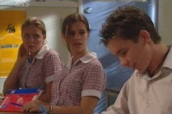 Michelle Scully, Tahnee Coppin, Saxon Garvey in Neighbours Episode 