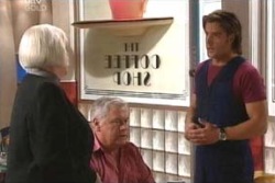 Rosie Hoyland, Lou Carpenter, Drew Kirk in Neighbours Episode 