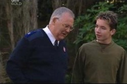 Harold Bishop, Saxon Garvey in Neighbours Episode 4059