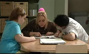 Bree Timmins, Janelle Timmins, Stingray Timmins in Neighbours Episode 4740