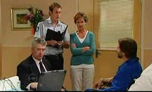 Stuart Parker, Susan Kennedy, Darcy Tyler in Neighbours Episode 