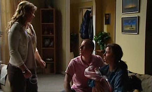 Steph Scully, Boyd Hoyland, Kayla Thomas, Ashley Thomas in Neighbours Episode 