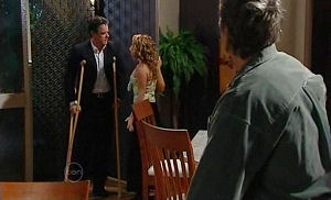 Paul Robinson, Serena Bishop, Joe Mangel in Neighbours Episode 4780